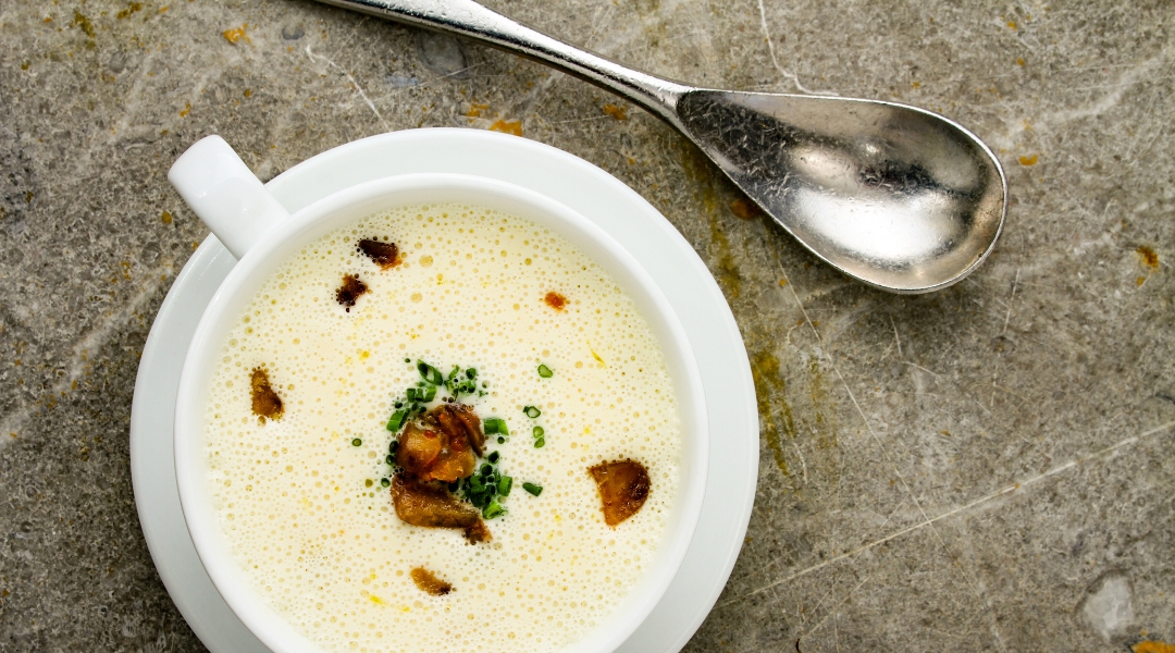 Celeriac and butterbean soup